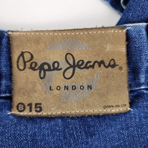 Pepe Jeans Mens 34x32 Blue London Baggy Y2K Skater Denim Jeans - Picture 6 of 13